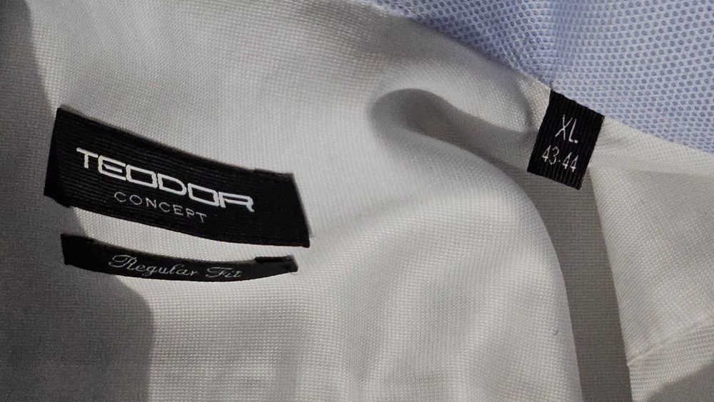 Teodor Черен Костюм, Бяла Риза XL, Папийонка