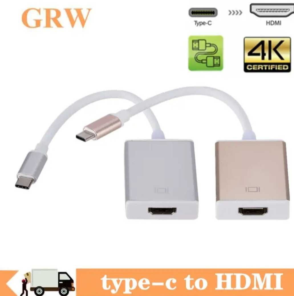 Переходник Type C на HDMI для MacBook. Алматы.