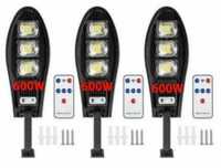 ПРОМО 2бр=49.90 Соларна 1200W LED Лампа IP65 +стойка за монтаж+дистанц