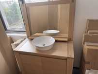 Set se baie 100 x 47 x 87 cm , corp, lavoar si oglinda , noi !!