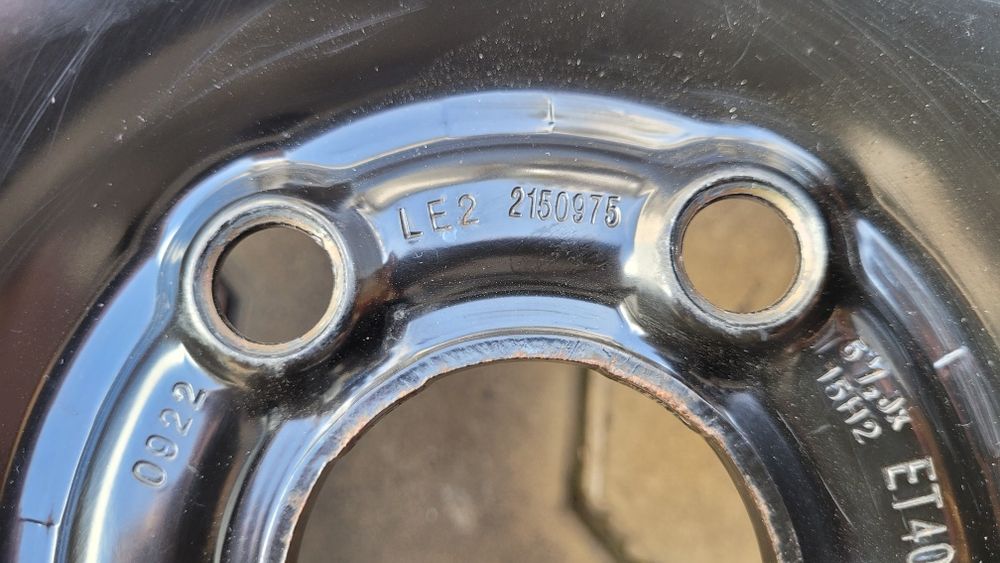 Jante  R15 oțel 5x100 ET 40 originale vw,audi,skoda seat