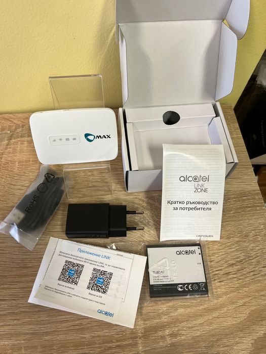 Бисквитка джобен рутер Wi-fi LTE със сим карта Alcatel