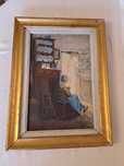 tablou vechi pictura pe pfl reproducere Nicolae Grigorescu 40/53 cm
