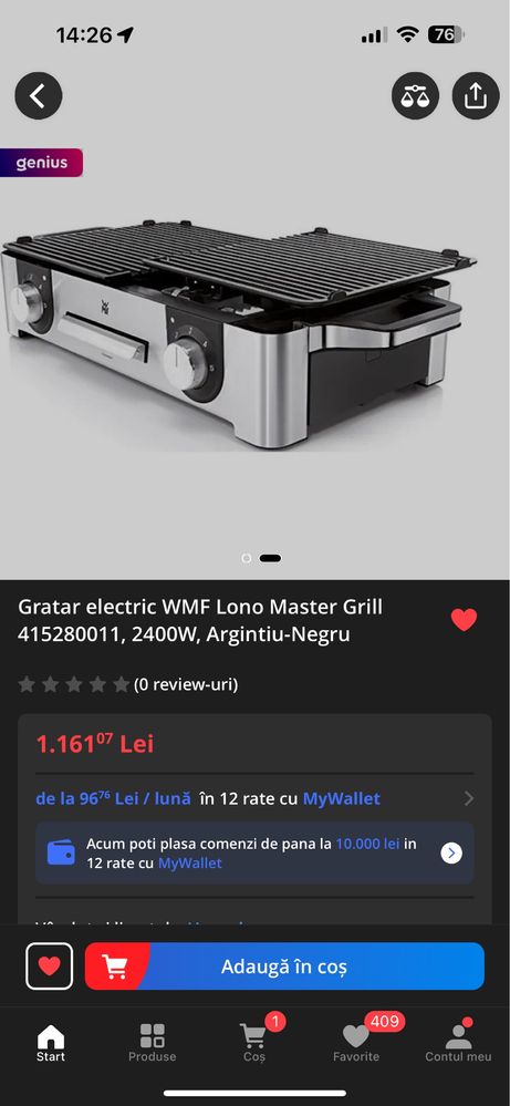 Gratar wmf lono master grill premium