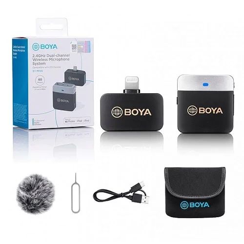 BOYA BY-M1V5 новый беспроводной микрофон для iPhone