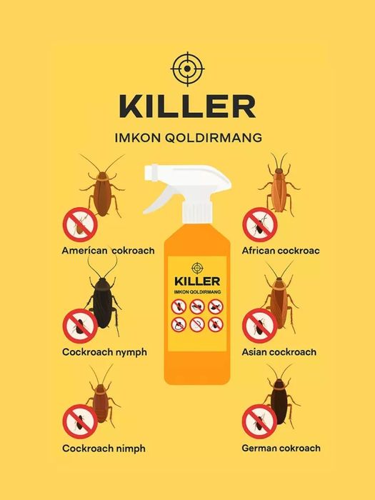 Tarakan qiruvchi sprey killer