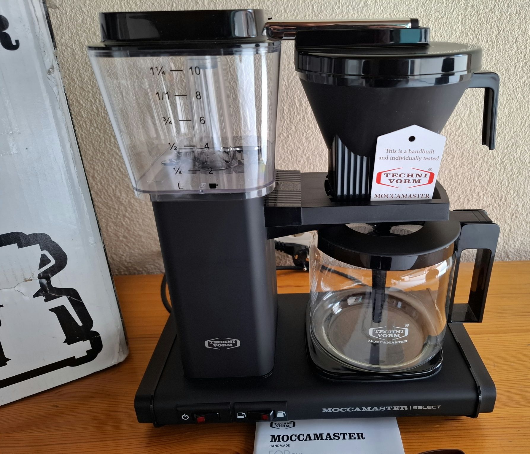 Moccamaster KBGV  Select Matt Black 1520W, 1.25л,филтърна кафемашина