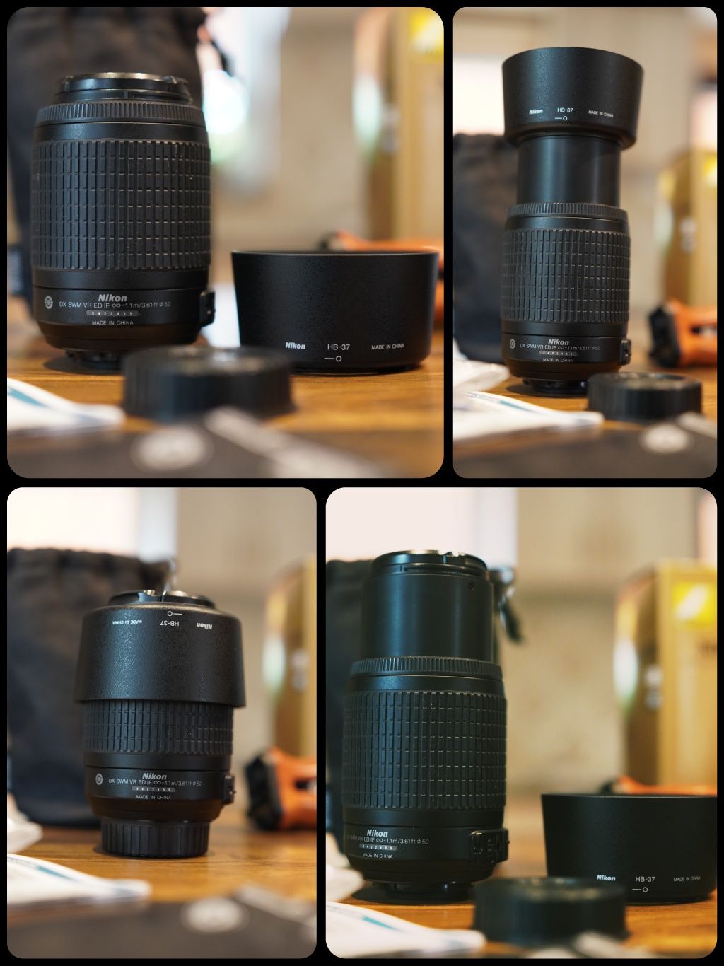 Nikon D5000 + Nikkor 55-200mm + 18-55mm