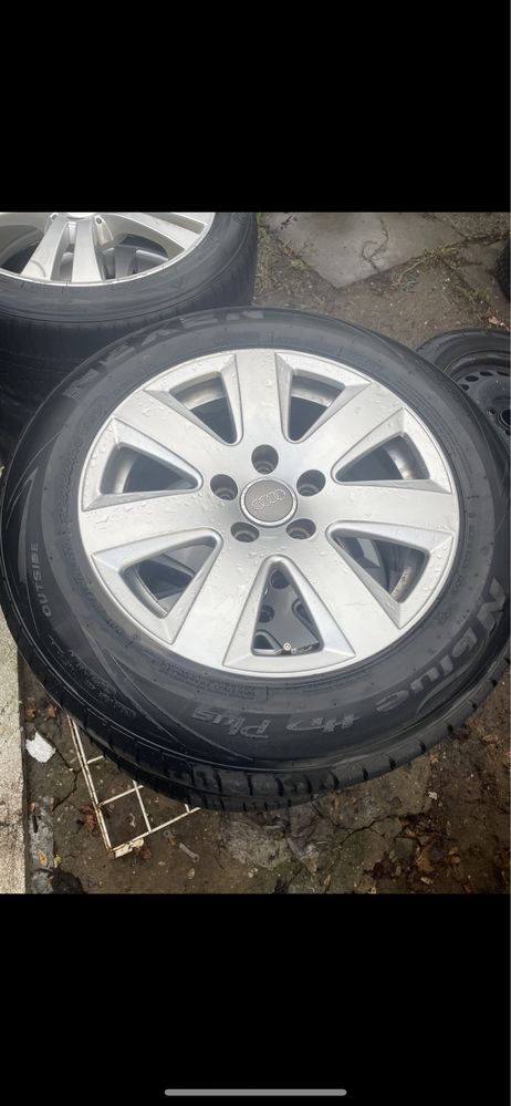 Jante R 16 cu anvelope audi  A 6 set complect 200 euro