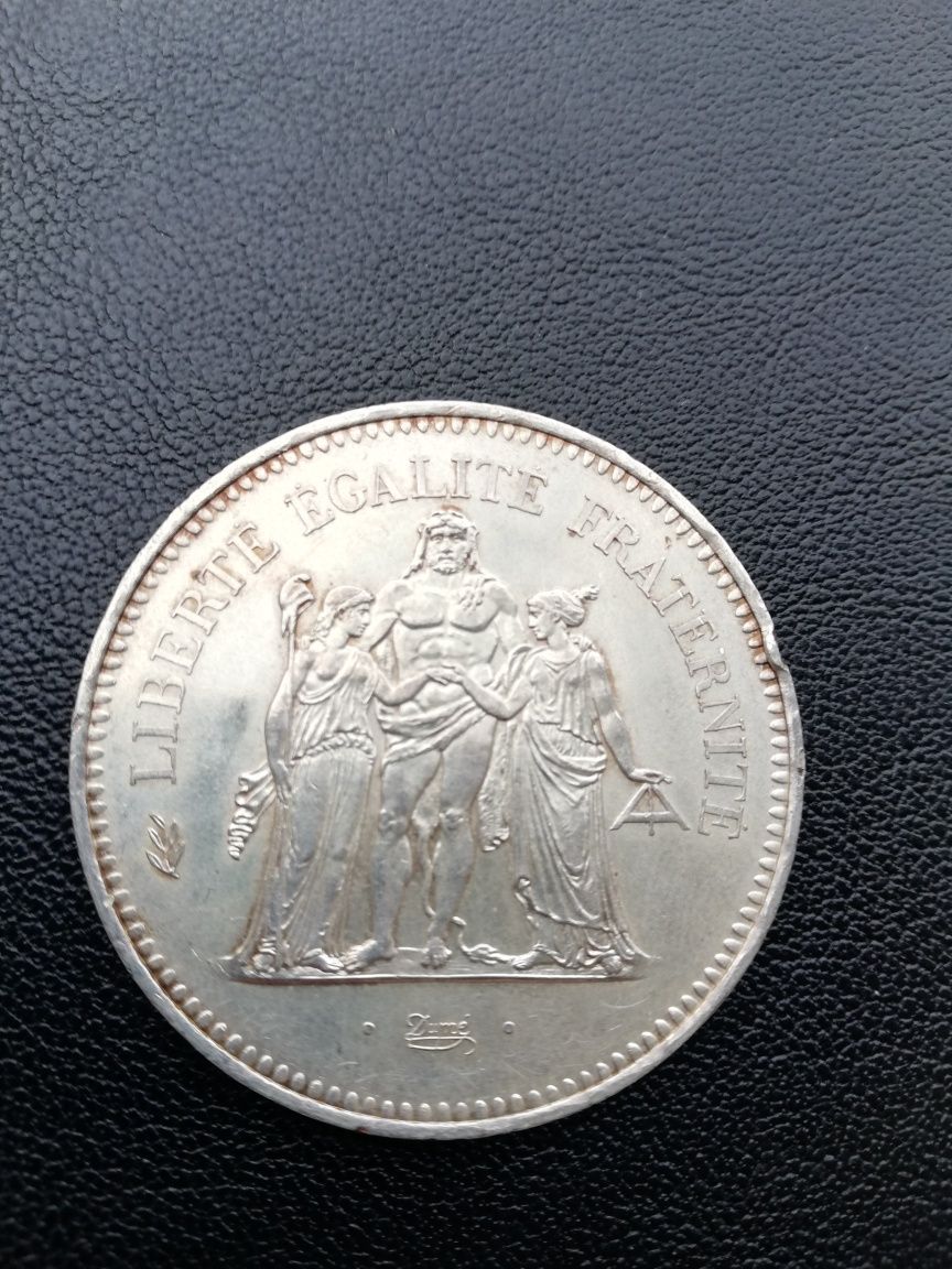 Сребърна монета, франк.