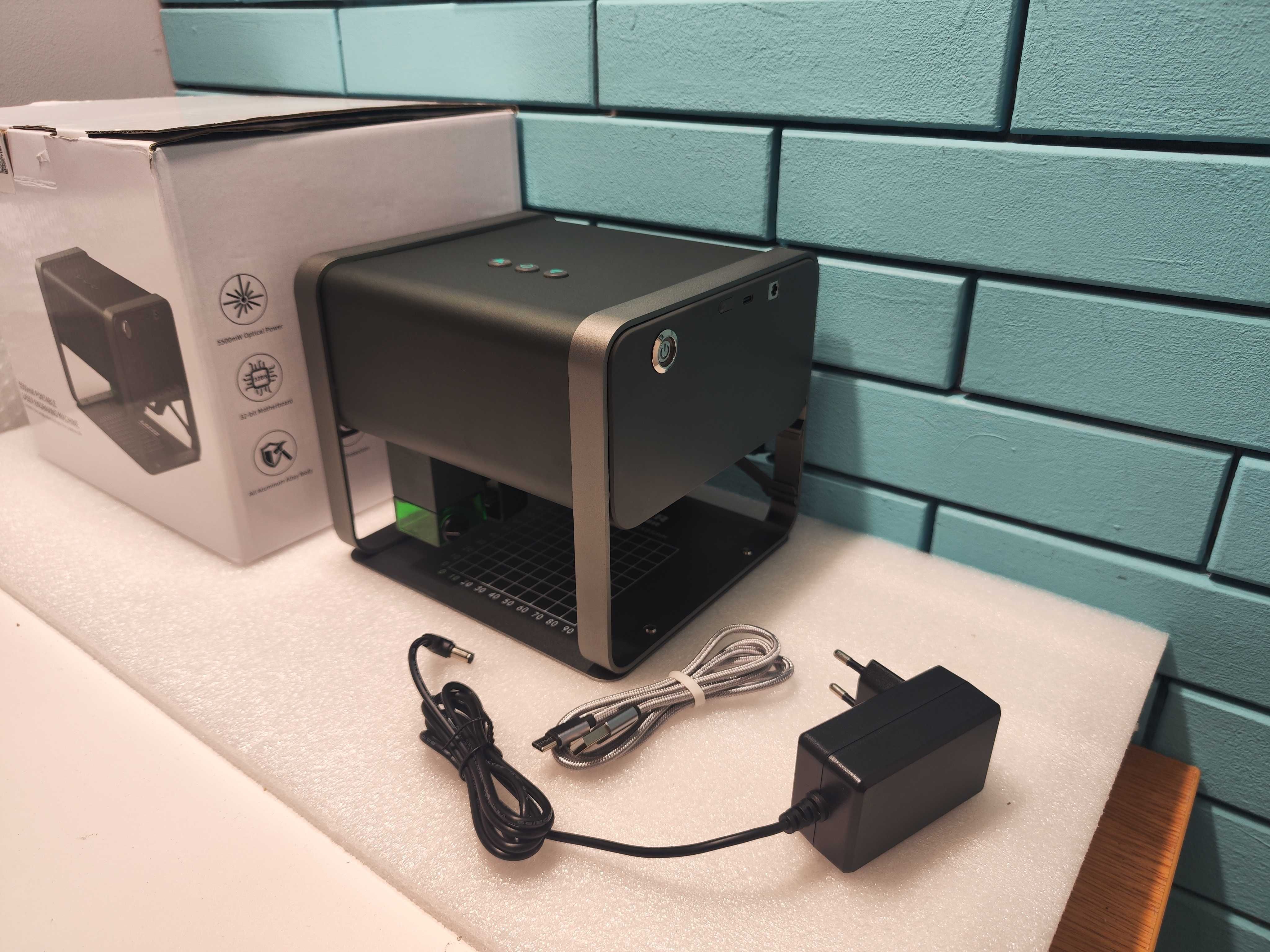 HomdMarket 20W лазерен гравьор с 5W глава за дърво и метал