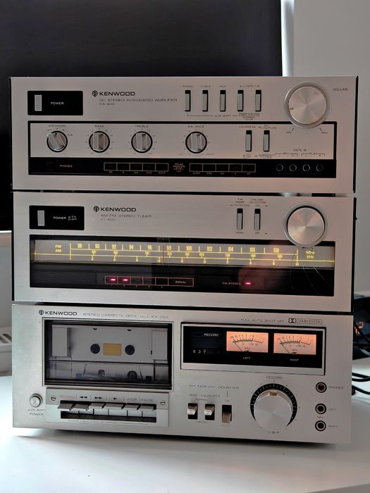 Vând sistem (linie) audio Hifi Kenwood Vintage 1980 - KX-550 KA-400