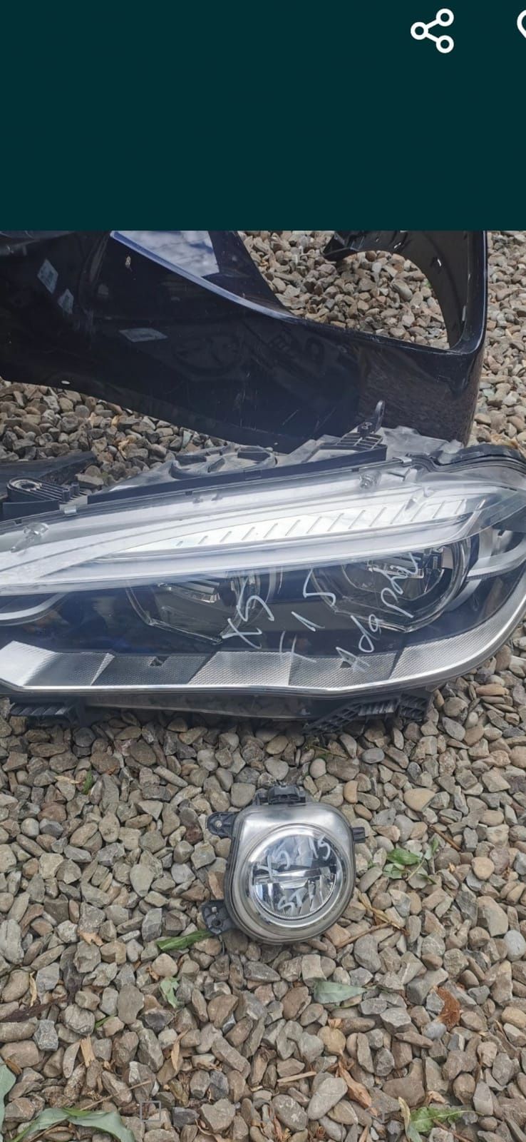 Bara fata aripa proiector far full led adaptiv BMW X5 F15 M-Paket