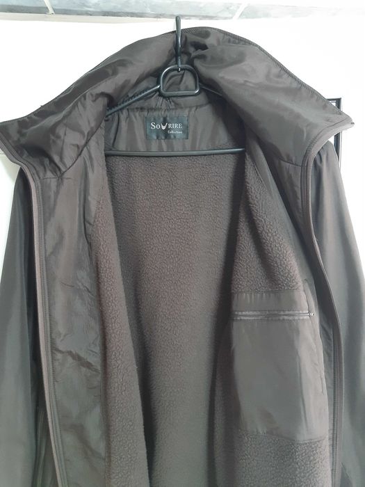 Geci de iarna pt dama, lungi,maro si roz, XXXL, cu glugi detasabile