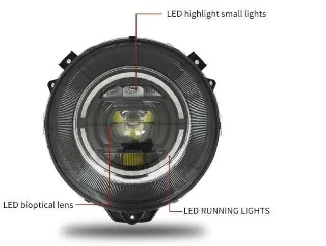 LED фарове с лупи за Mercedes-Benz W463 G-Class – комплект ляв + десен