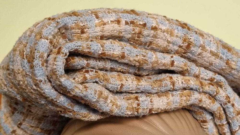 Sacou Marcona, marimea 44, stofa tip Chanel, bumbac/vascoza/poliamid