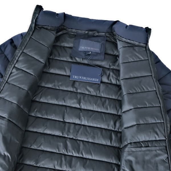 ПРОМО TRUSSARDI-L и XL-Оригинално мъжко синьо пухено яке