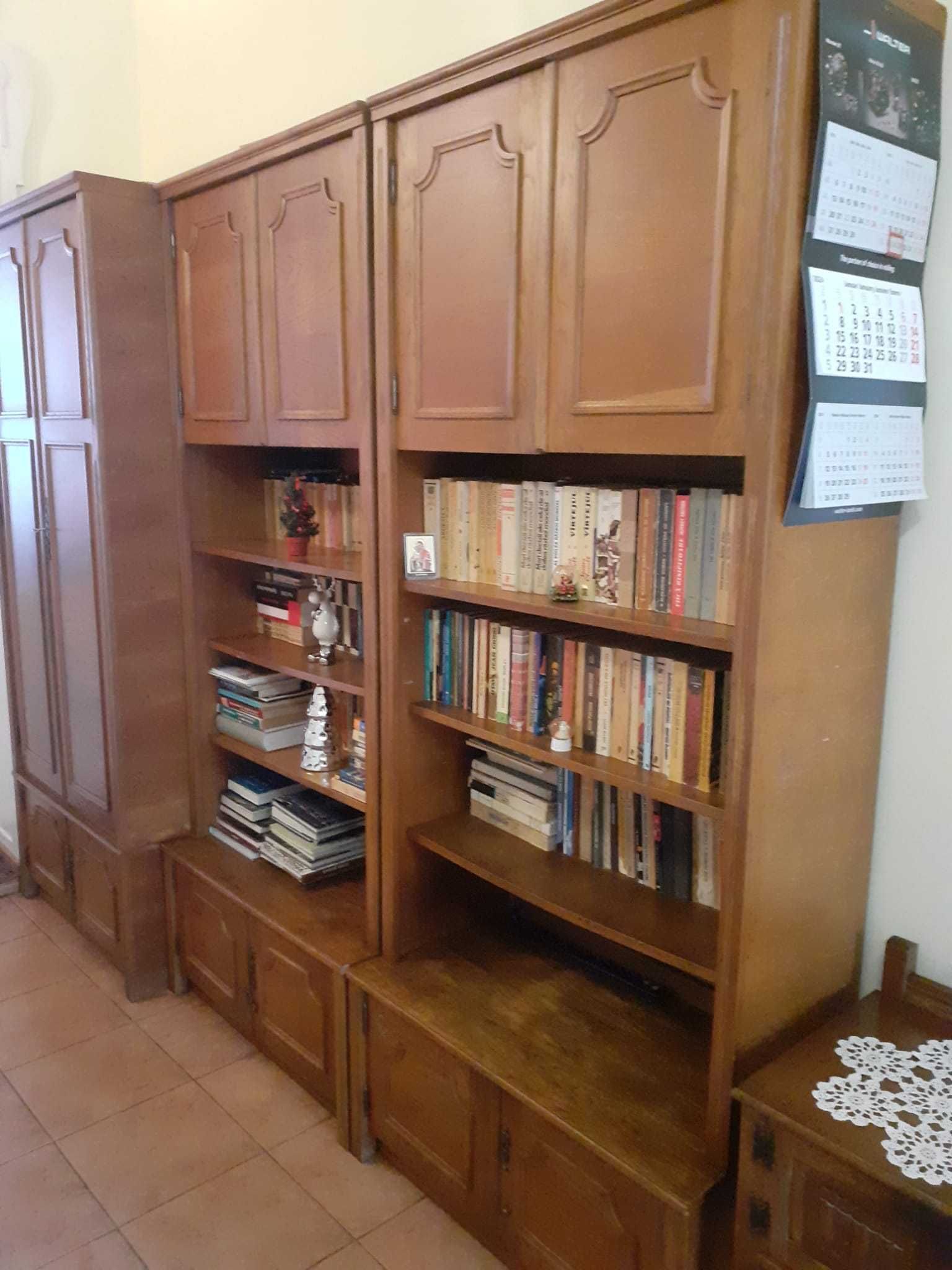 Dulap haine si pantofi cu 2 corpuri de biblioteca