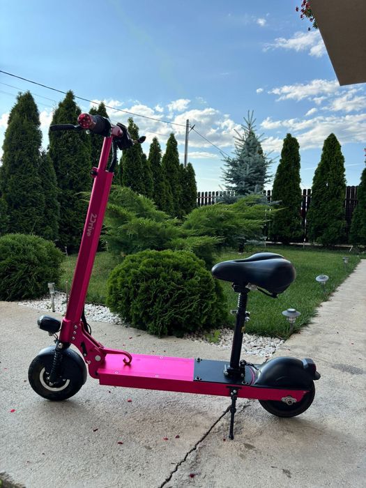 Trotinetă electrică 2Drive, roz, cu scaun detașabil Baterie LG 7.8Ah