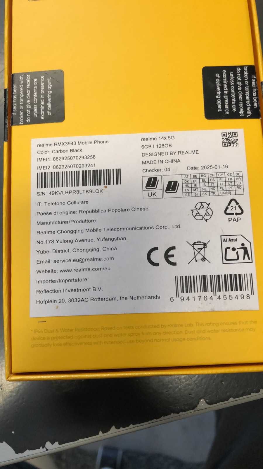 Realme 14X  Нов!!!