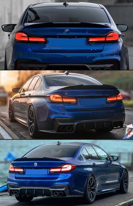 Eleron Lip Codita Portbagaj BMW G30 High Kick PSM, Negru Lucios