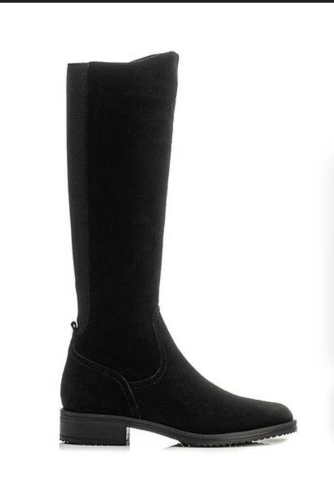 Дамски ботуши Aquamarine - естествен велур