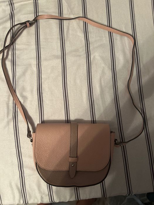 Vicino geanta mica umar si portofel din piele(culoare roz)