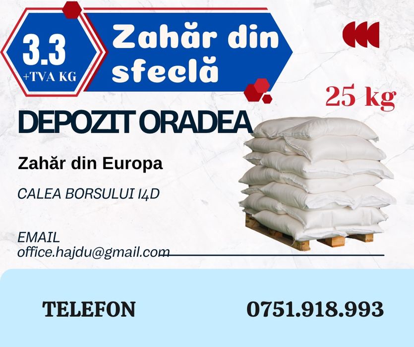 Zahar din Europa / sac 25kg