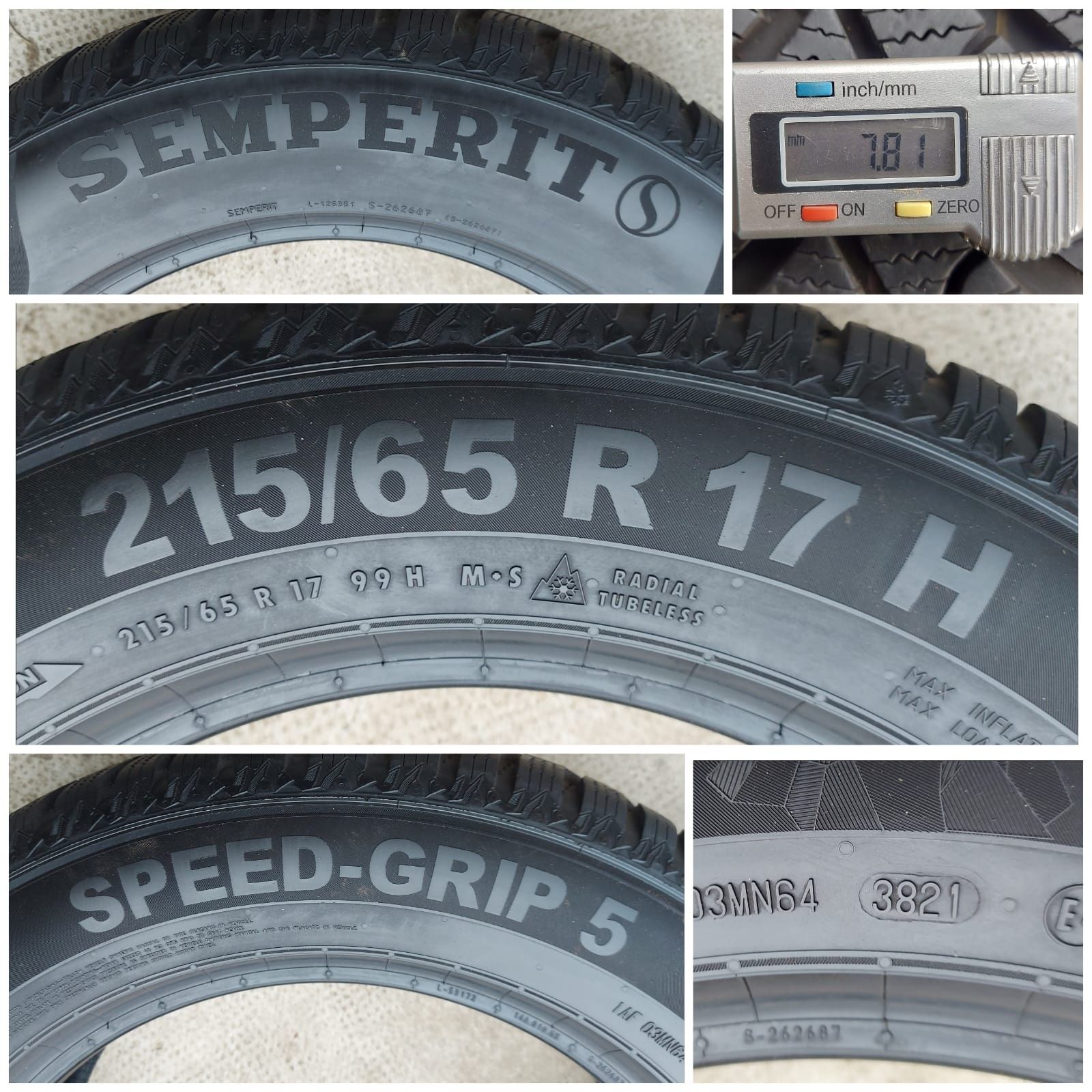 O bucată 215/65 R17 M+S iarnă - una Semperit Continental