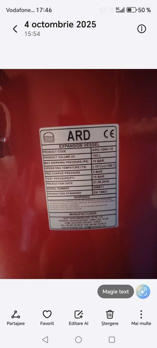 Puffer 1000 l și accesorii