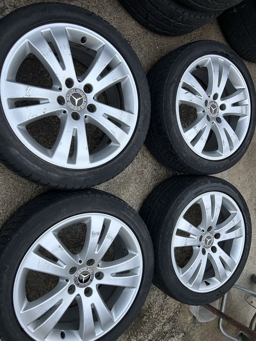 5х112 17 ски оргинални  за mercedes със зимни гуми