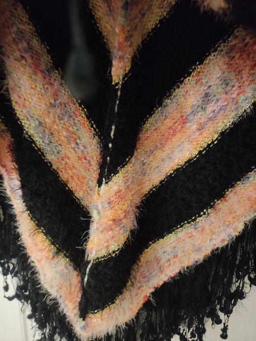 Poncho cardigan pulover