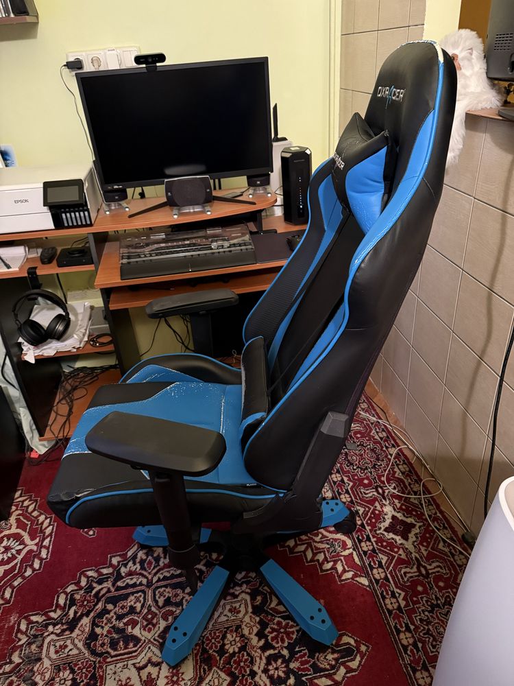 Vând scaun gaming DXRacer KING K06-NB, Black/Blue