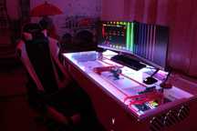 Birou Gaming Hydra Desk – unicat pentru watercooling - opțional PC