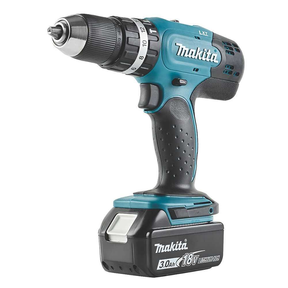 Makita Макита Акумулаторен Винтоверт+ Импакт 18V Батерии Зарядно Куфар