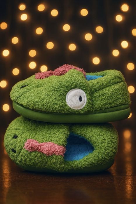 Papuci de copii caldurosi de casa dinozaur