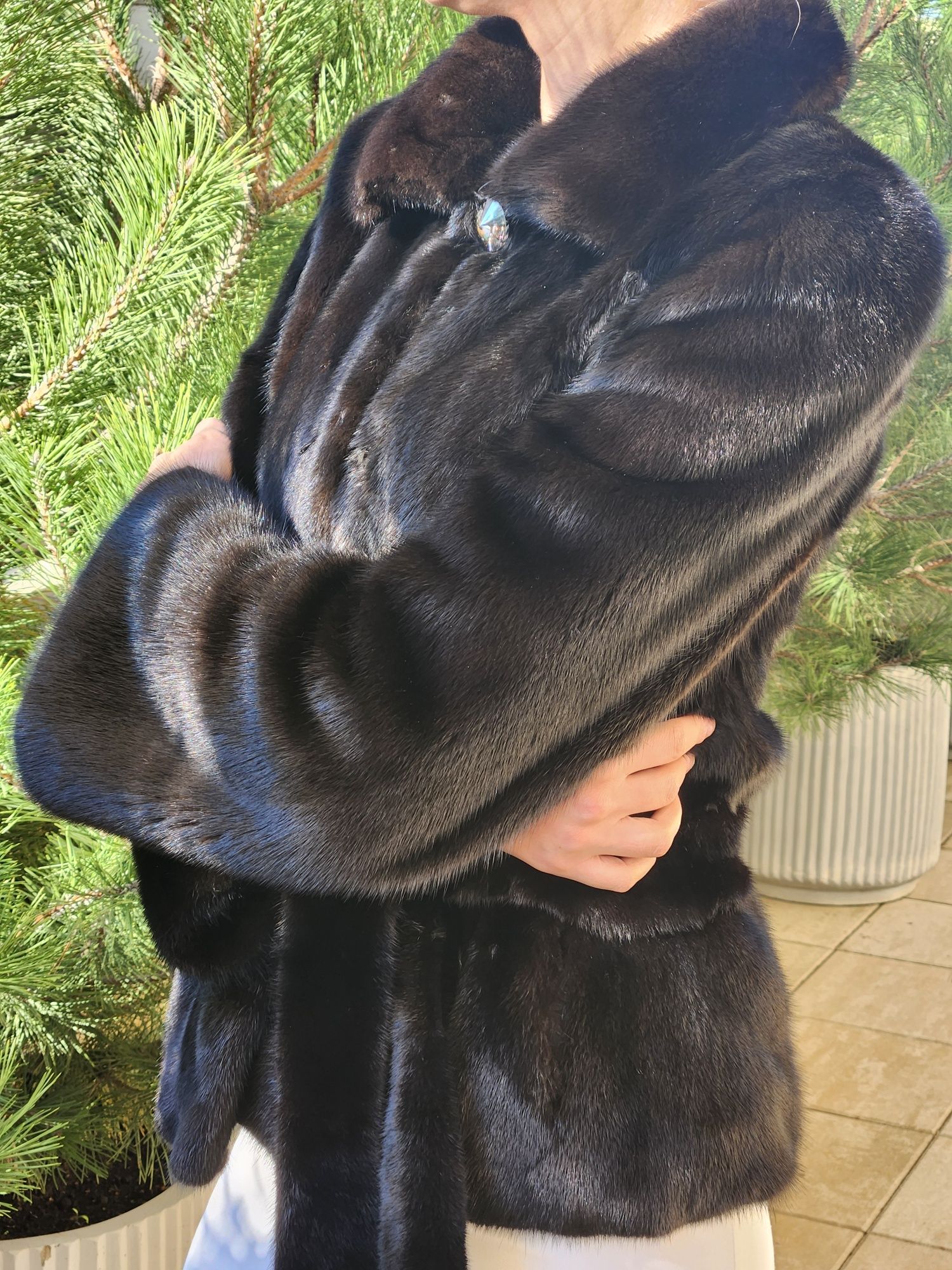 Blana Vizon/Nurca Saga Furs calitate TOP in stare excelenta / Mink Fur