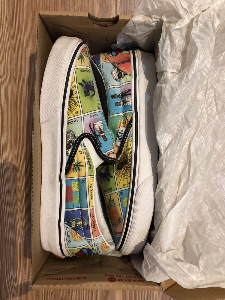 Vans slip on loteria
