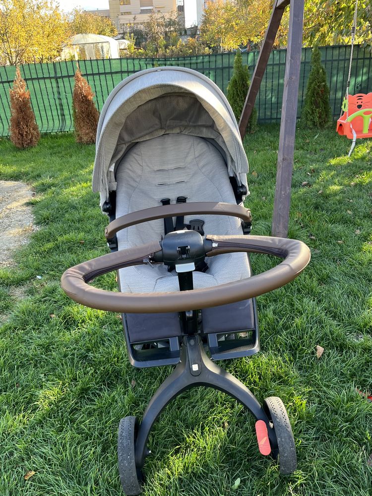 Stokke Xplory V6 2 în 1 Brushed Grey