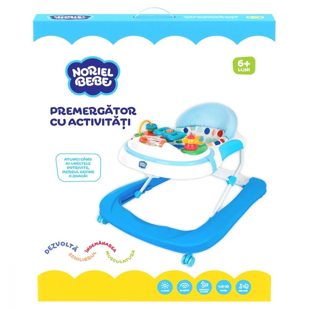 Premergator cu activitati, Noriel Bebe, albastru
