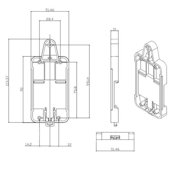 Sonoff DR DIN Tray Rail Case Holder