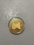 Moneda veche invelit cu aur 14K