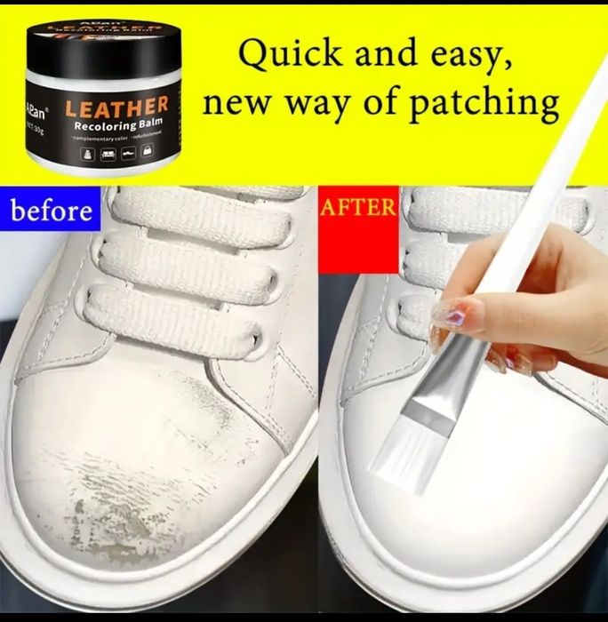 Vopsea Reparație piele încălțăminte tapițerie 30ml + Pensula și burete