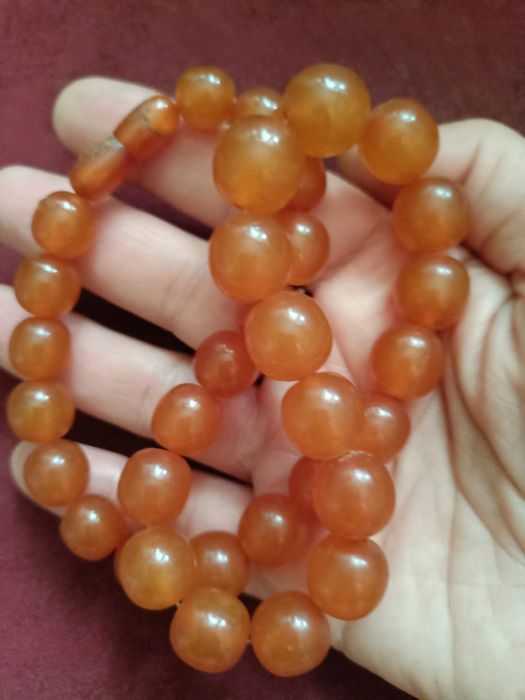 Бусы СССР 50 е г. янтарные лечебные   балтика шары янтарь натуральный