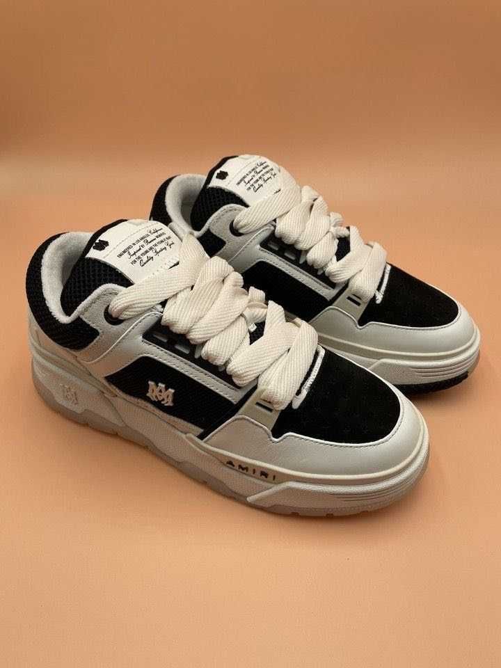 Adidasi Black/White AMIRI MA-1 Sneakersi