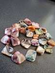 Colier perle baroce multicolore vechi China 50 cm