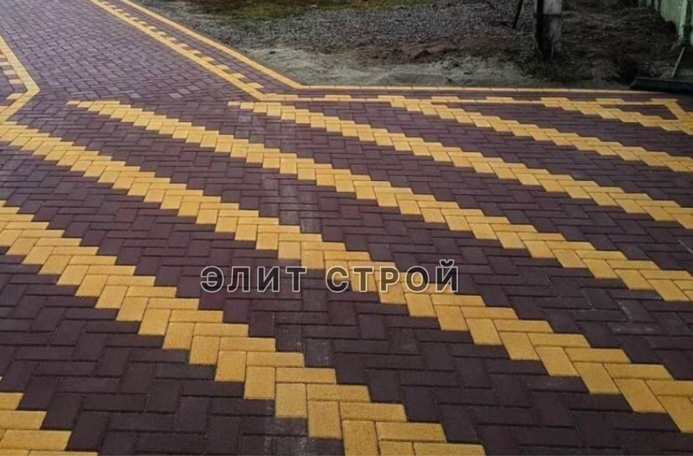 Кирпичики Брусчатка Тротуарная плитка