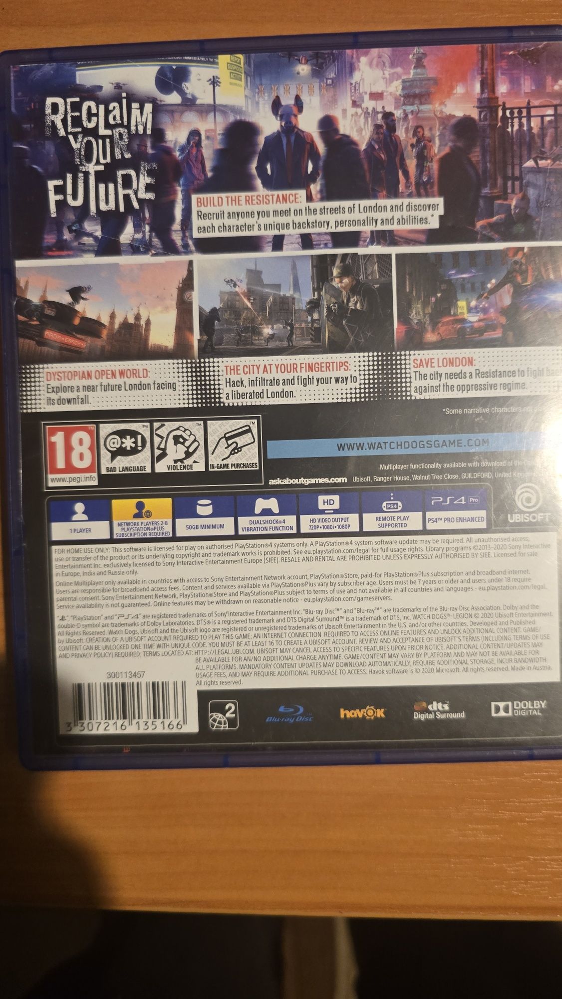 Watch Dogs Legion ps 4