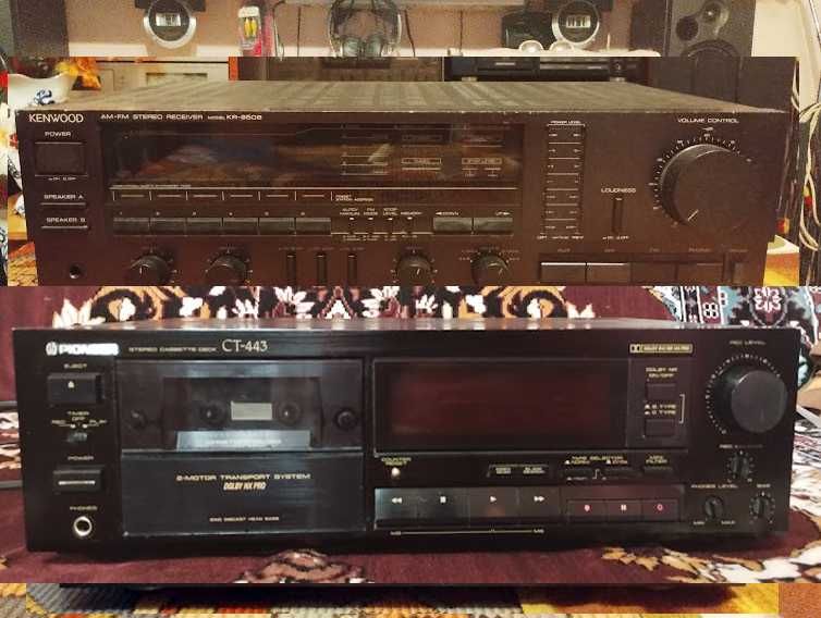 Amplituner KENWOOD KR 950 B, CassDeck Pioneer CT-443