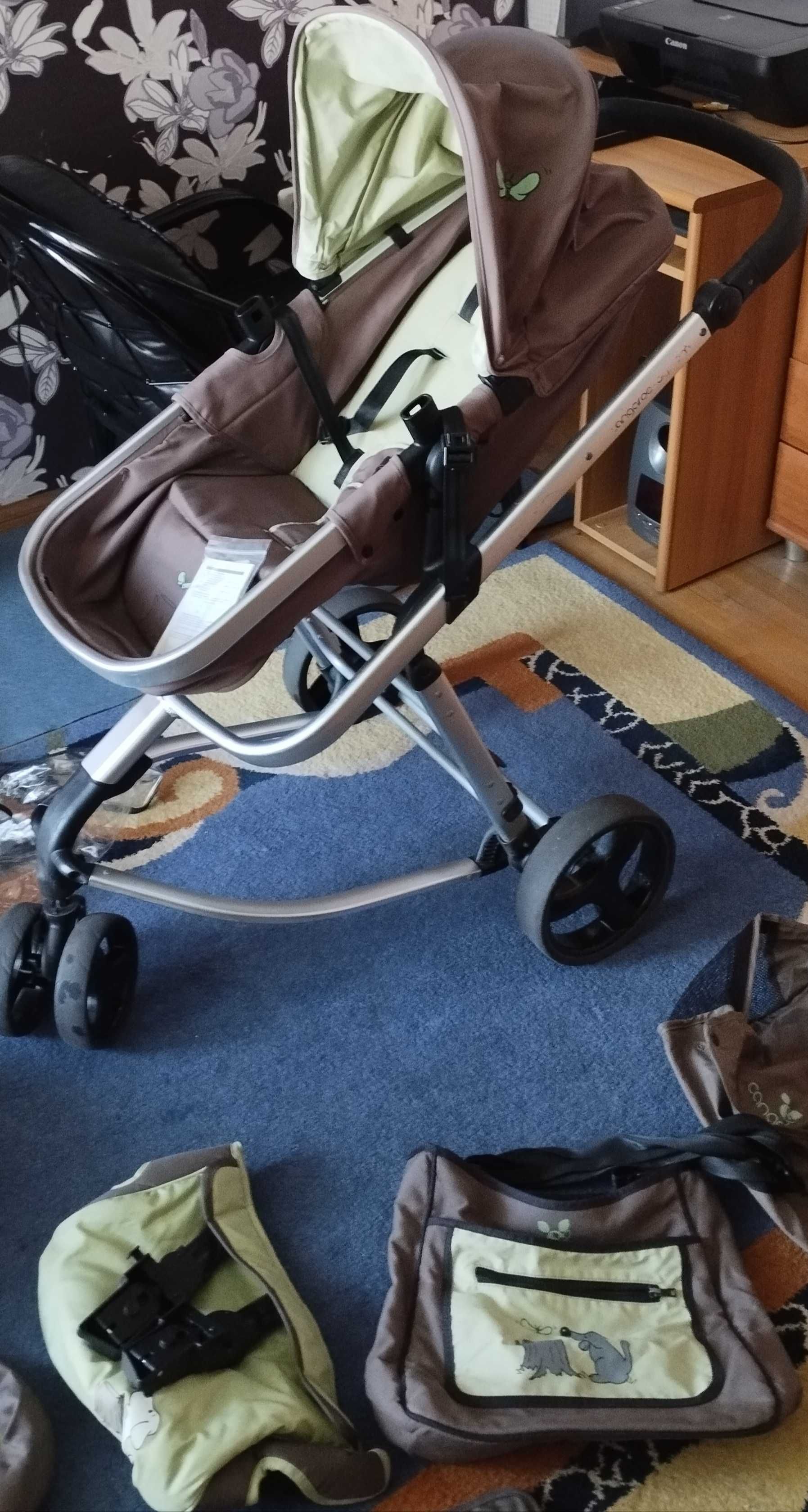 Детска количка Cangaroo sarah 3 in 1 + столче за кола